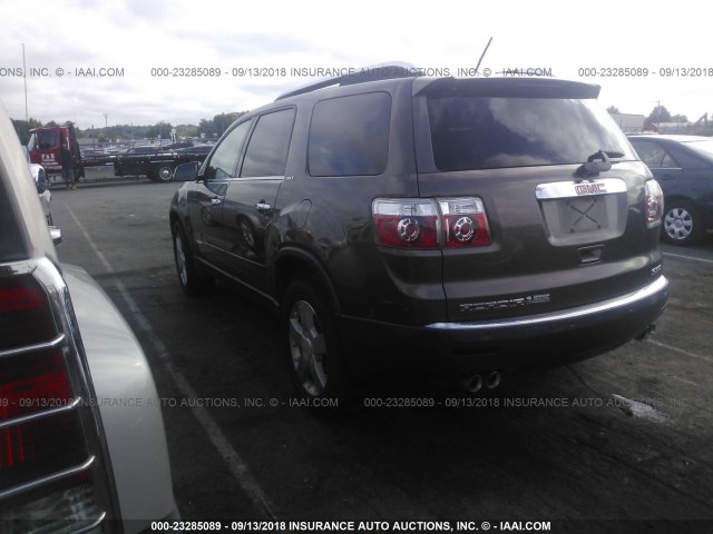 1GKEV23768J155836 - 2008 GMC ACADIA SLT-1 Marrón foto 3