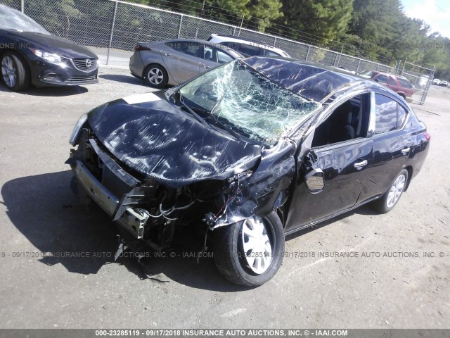 3N1CN7AP6CL837431 - 2012 NISSAN VERSA S/SV/SL BLACK photo 2