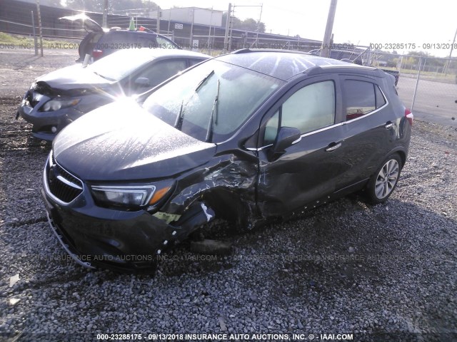 KL4CJASB8HB172902 - 2017 BUICK ENCORE PREFERRED GRAY photo 2