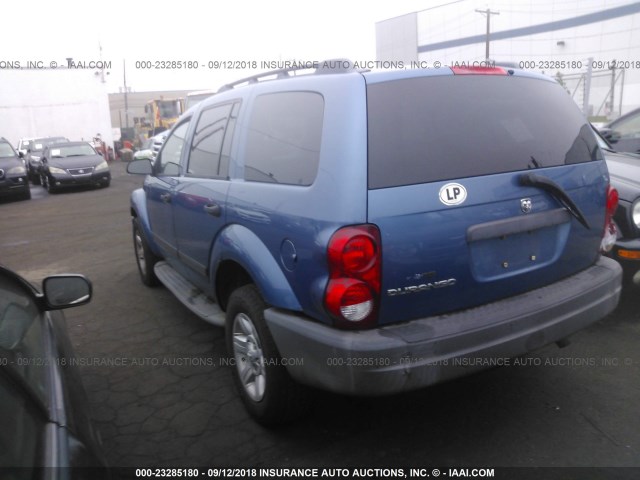 1D4HB38N55F553927 - 2005 DODGE DURANGO ST BLUE photo 3