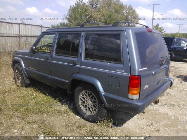 1J4FJ68S3WL116312 - 1998 JEEP CHEROKEE SPORT/CLASSIC ღია ლურჯი ფოტო 3