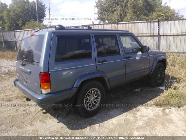 1J4FJ68S3WL116312 - 1998 JEEP CHEROKEE SPORT/CLASSIC ღია ლურჯი ფოტო 4