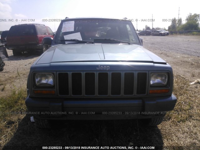 1J4FJ68S3WL116312 - 1998 JEEP CHEROKEE SPORT/CLASSIC ღია ლურჯი ფოტო 6
