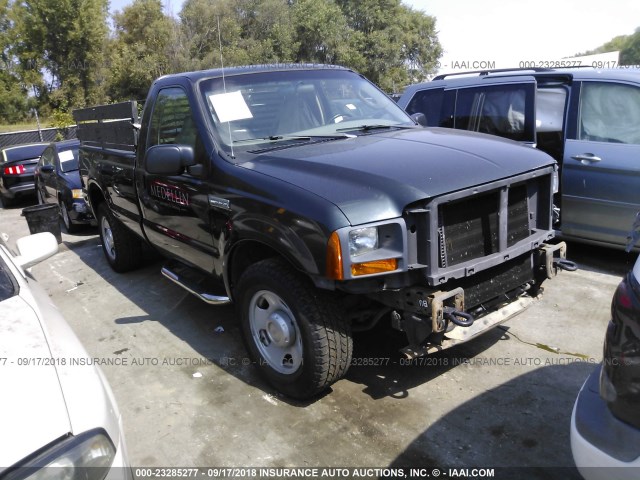 1FTWF30515EC02099 - 2005 FORD F350 SRW SUPER DUTY GREEN photo 1