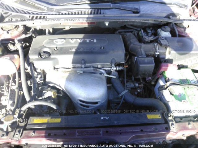 JTKDE177460102558 - 2006 TOYOTA SCION TC 栗色 照片 10