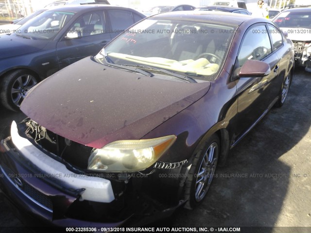 JTKDE177460102558 - 2006 TOYOTA SCION TC 栗色 照片 2