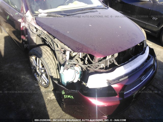 JTKDE177460102558 - 2006 TOYOTA SCION TC 栗色 照片 6