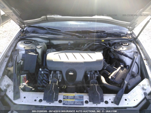 2G2WP552061193846 - 2006 PONTIAC GRAND PRIX SILVER photo 10