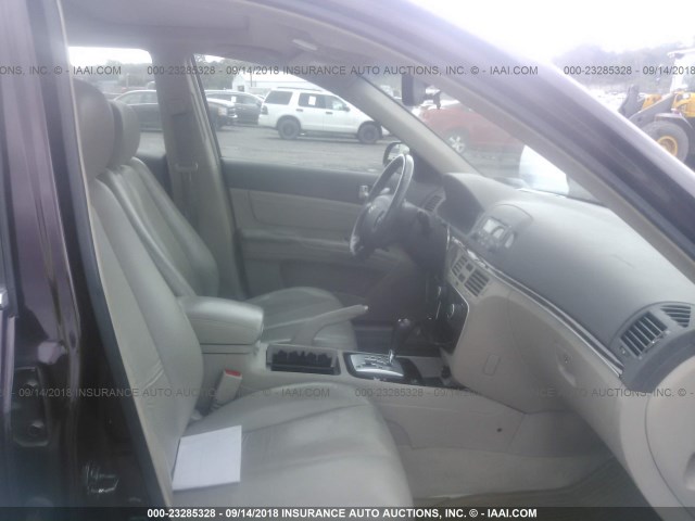 5NPEU46F46H051297 - 2006 HYUNDAI SONATA GLS/LX Tünd qırmızı foto 5