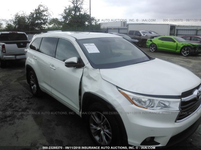 5TDBKRFH2FS195576 - 2015 TOYOTA HIGHLANDER LE/LE PLUS WHITE photo 6