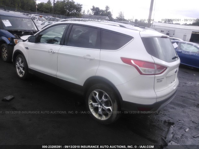 1FMCU9J93DUC01095 - 2013 FORD ESCAPE TITANIUM WHITE photo 3