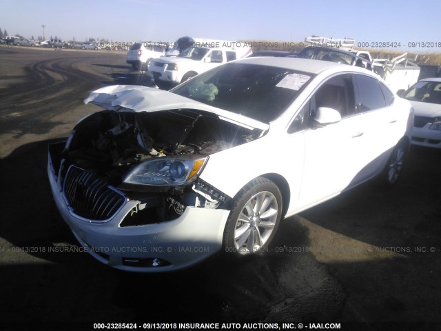 1G4PR5SK5E4164291 - 2014 BUICK VERANO CONVENIENCE WHITE photo 2