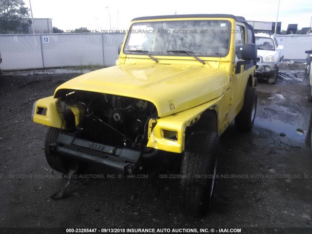 1J4FA49SX4P801707 - 2004 JEEP WRANGLER / TJ SPORT YELLOW photo 6