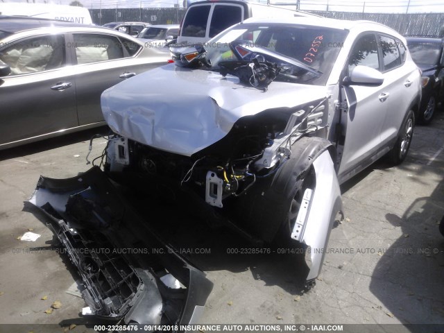 KM8J33A45GU072552 - 2016 HYUNDAI TUCSON LIMITED/SPORT AND ECO/SE SILVER photo 2