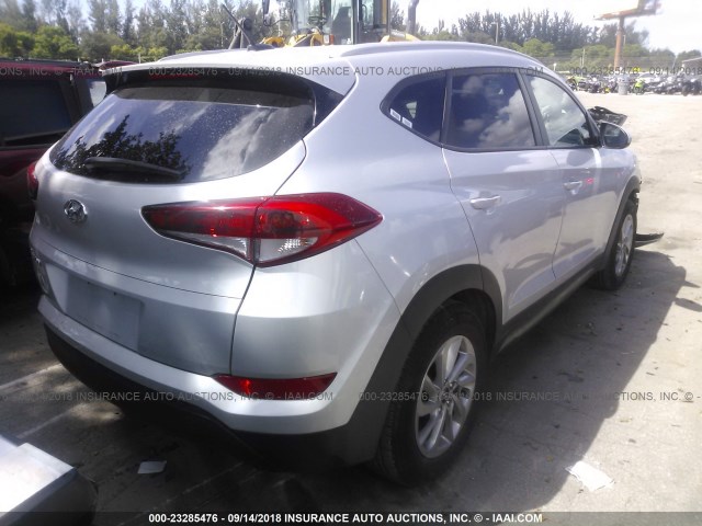 KM8J33A45GU072552 - 2016 HYUNDAI TUCSON LIMITED/SPORT AND ECO/SE SILVER photo 4