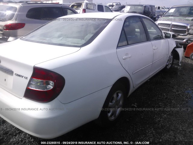 4T1BE32K24U378616 - 2004 TOYOTA CAMRY LE/XLE/SE Ақ фото 4