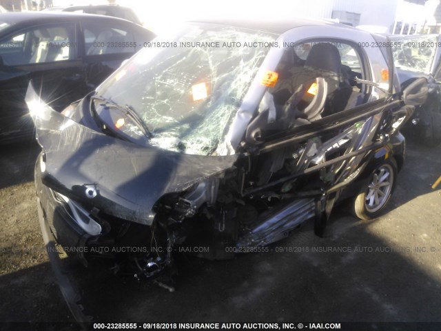 WMEEJ31X39K291080 - 2009 SMART FORTWO PURE/PASSION BLACK photo 2