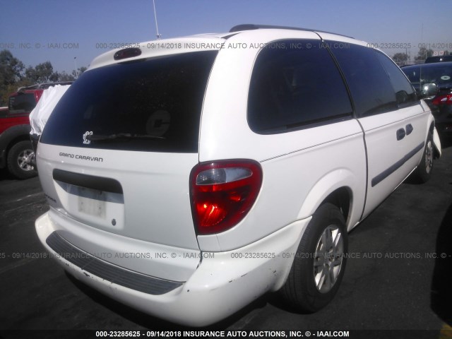 1D4GP24R96B570772 - 2006 DODGE GRAND CARAVAN SE WHITE photo 4