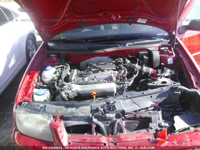 3VWSE69M15M030774 - 2005 VOLKSWAGEN JETTA GLI RED photo 10