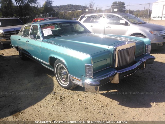 9Y82S712244 - 1979 LINCOLN CONTINENTAL  GREEN photo 1