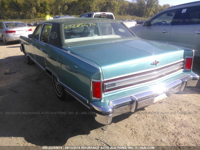 9Y82S712244 - 1979 LINCOLN CONTINENTAL  GREEN photo 3