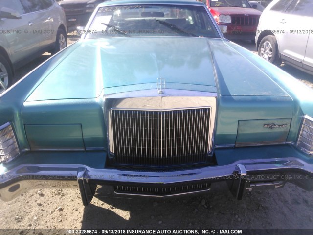 9Y82S712244 - 1979 LINCOLN CONTINENTAL  GREEN photo 6