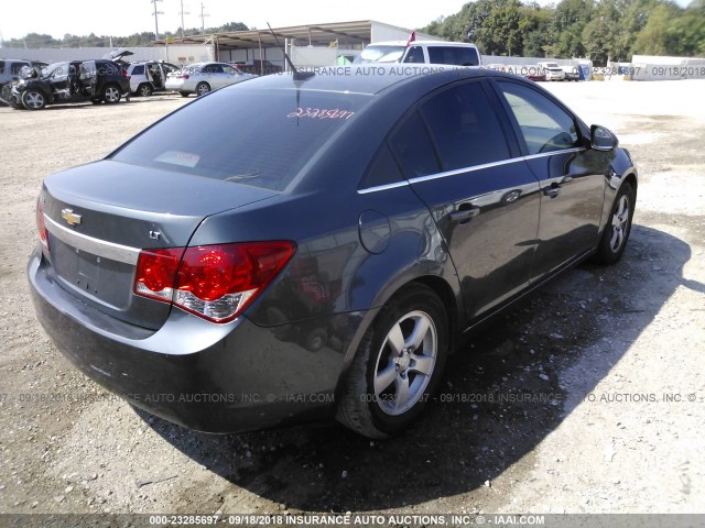 1G1PC5SB6D7201523 - 2013 CHEVROLET CRUZE LT GRAY photo 4