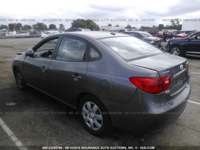 KMHDU46D19U612295 - 2009 HYUNDAI ELANTRA GLS/SE GRAY photo 3