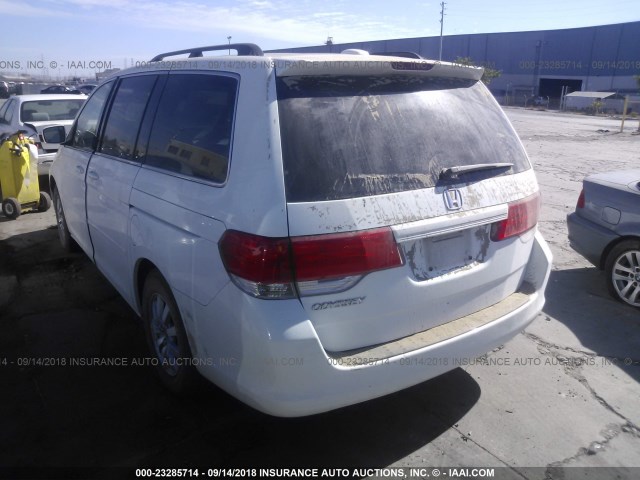 5FNRL3H71AB027065 - 2010 HONDA ODYSSEY EXL WHITE photo 3