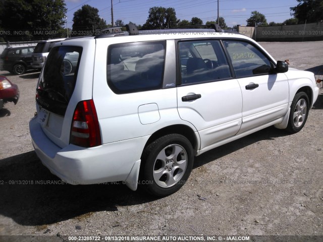 JF1SG65624H702841 - 2004 SUBARU FORESTER 2.5XS Ақ фото 4
