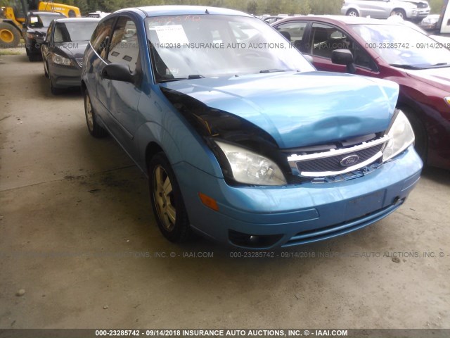 1FAHP31N57W314136 - 2007 FORD FOCUS ZX3/S/SE/SES BLUE photo 6