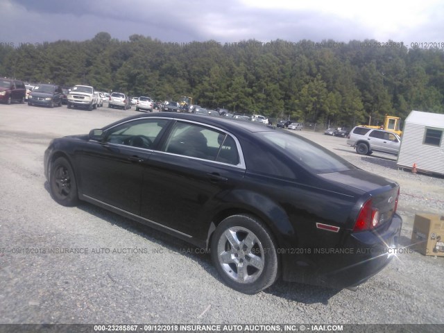 1G1ZC5EB9A4132828 - 2010 CHEVROLET MALIBU 1LT შავი ფოტო 3