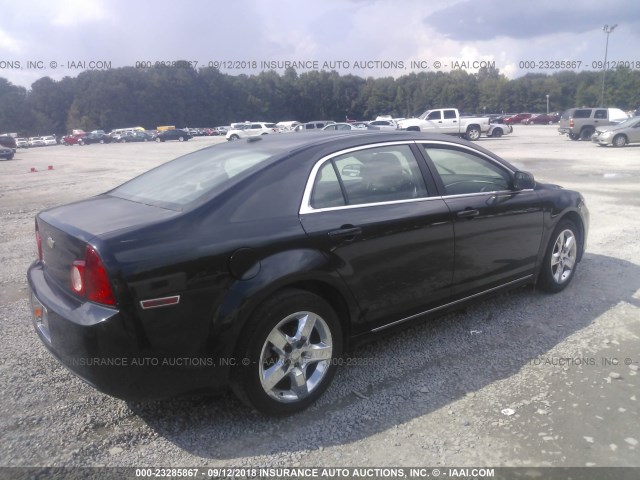 1G1ZC5EB9A4132828 - 2010 CHEVROLET MALIBU 1LT შავი ფოტო 4