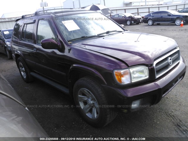 JN8DR09X22W655028 - 2002 NISSAN PATHFINDER LE/SE MAROON photo 1