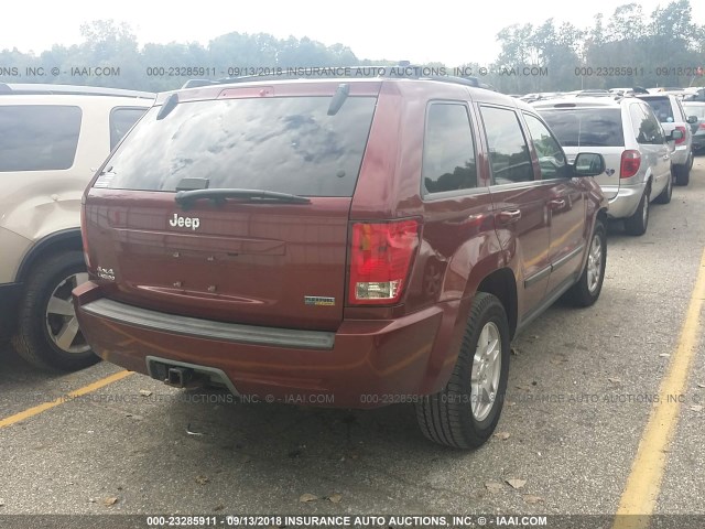 1J8HR48P47C548621 - 2007 JEEP GRAND CHEROKEE LAREDO/COLUMBIA/FREEDOM 红色 照片 4