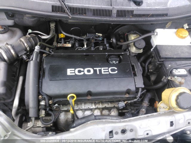 KL1TD5DE7AB115888 - 2010 CHEVROLET AVEO LS/LT 灰色 照片 10