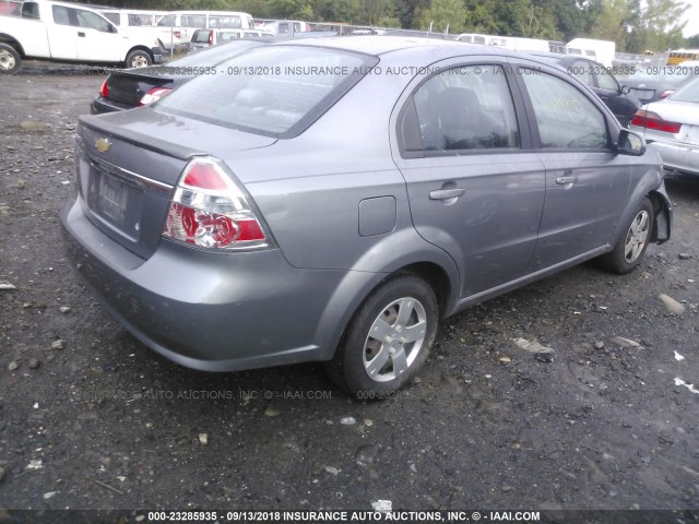 KL1TD5DE7AB115888 - 2010 CHEVROLET AVEO LS/LT 灰色 照片 4