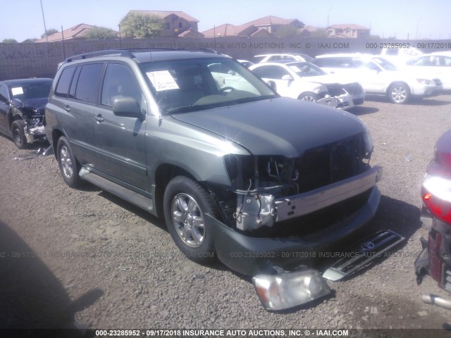 JTEDP21A470147413 - 2007 TOYOTA HIGHLANDER SPORT/LIMITED GREEN photo 1