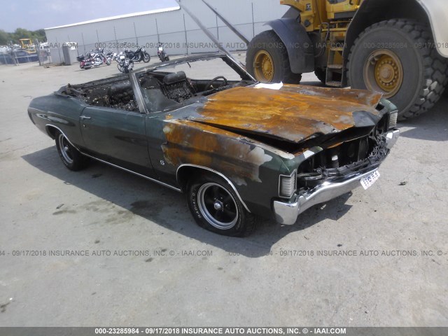 1D67H2R582715 - 1972 CHEVROLET CHEVELLE 绿色 照片 1