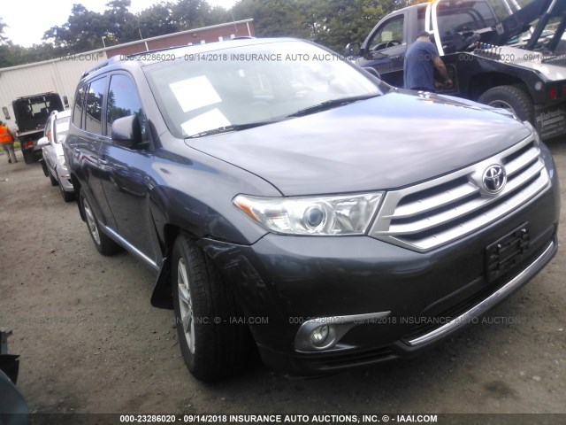 5TDBK3EH7CS164558 - 2012 TOYOTA HIGHLANDER SE GRAY photo 1