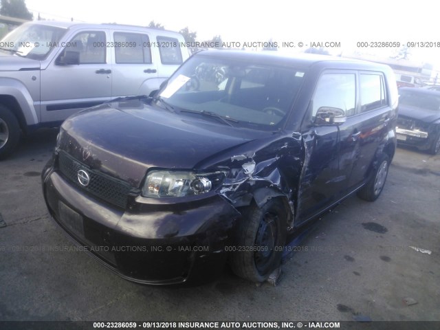 JTLKE50E681003739 - 2008 TOYOTA SCION XB Púrpura foto 2