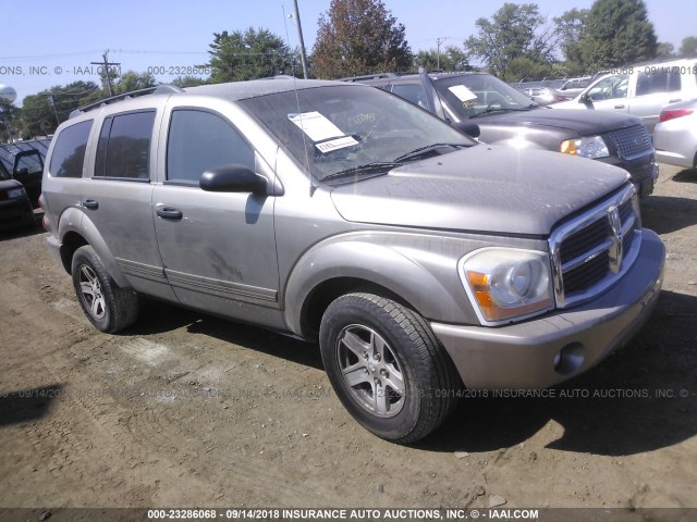 1D4HB48N55F605417 - 2005 DODGE DURANGO SLT BROWN photo 1