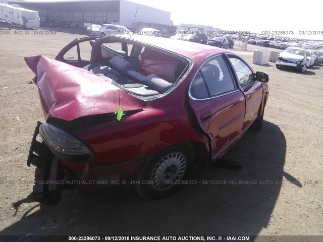 1G2WJ52J9YF155167 - 2000 PONTIAC GRAND PRIX SE 红色 照片 4