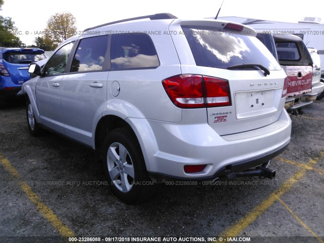 3D4PG1FG6BT530468 - 2011 DODGE JOURNEY MAINSTREET SILVER photo 3