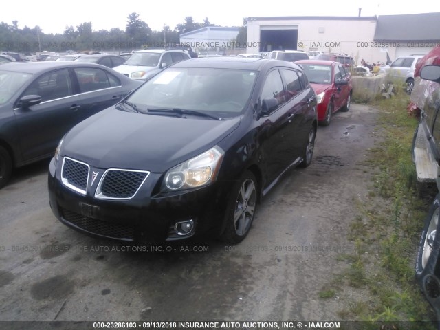 5Y2SN67059Z408568 - 2009 PONTIAC VIBE GT BLACK photo 2