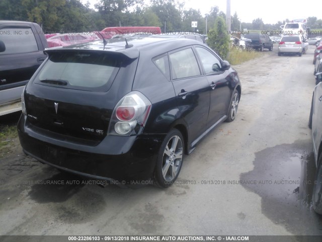 5Y2SN67059Z408568 - 2009 PONTIAC VIBE GT BLACK photo 4