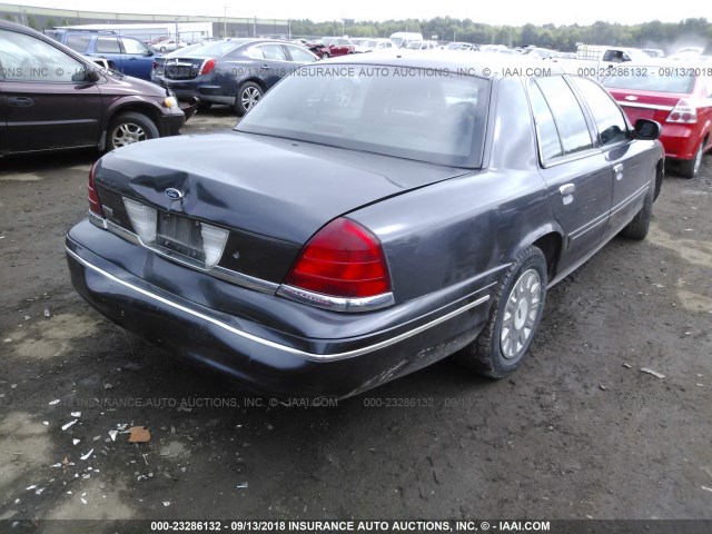 2FAFP71W24X154904 - 2004 FORD CROWN VICTORIA POLICE INTERCEPTOR GRAY photo 4