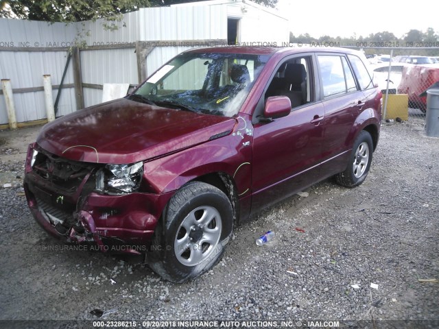 JS3TE941484100002 - 2008 SUZUKI GRAND VITARA  MAROON photo 2