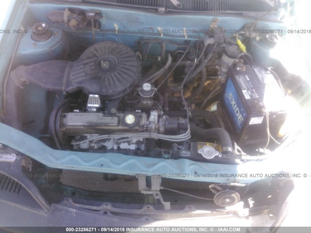 2C1MS2466P6701761 - 1993 GEO METRO XFI TEAL photo 10