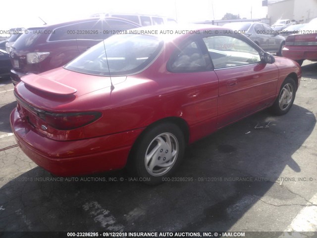 3FAFP11361R157348 - 2001 FORD ESCORT ZX2 RED photo 4